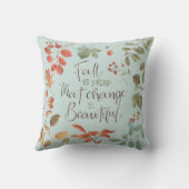 国素朴秋の紅葉の水色の変化 クッション (裏面)