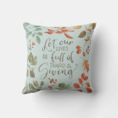 国素朴秋の紅葉感謝してい色 クッション (裏面)