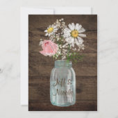 国素朴秋冬の秋の結婚メイソンJa 招待状 (裏面)