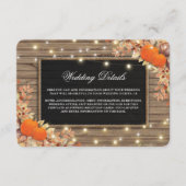 国素朴秋秋の結婚式詳細 エンクロージャーカード (正面)