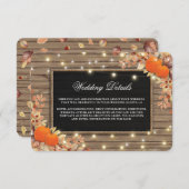 国素朴秋秋の結婚式詳細 エンクロージャーカード (正面/裏面)