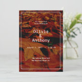 国素朴紅葉結婚式招待状 招待状 (スタンド正面)