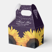 国素朴紫ひまわり結婚の フェイバーボックス (裏面サイド)