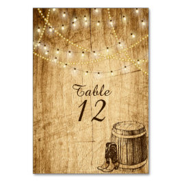 国素朴結婚式のテーブル番号 テーブルナンバー