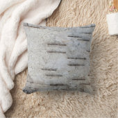 国素朴自然クラシック樺の木バーク写真 クッション (ブランケット)