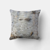 国素朴自然旧樺の木樹皮の写真 クッション (裏面)