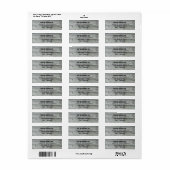 国素朴舎引っ越しましたの新しい住所ラベル ラベル (フルシート)