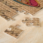 国素朴茶パーティーピンクテビクトリアンアック ジグソーパズル (側面)