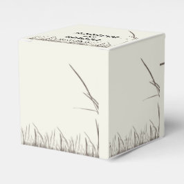 国素朴草原結婚式の引き出物箱 フェイバーボックス