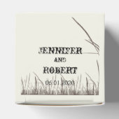 国素朴草原結婚式の引き出物箱 フェイバーボックス (上部)