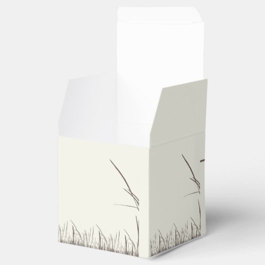 国素朴草原結婚式の引き出物箱 フェイバーボックス (オープン)