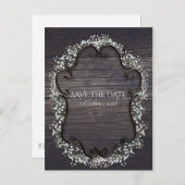 国素朴西部の赤ちゃんの息は日付を保存 案内ポストカード (正面/裏面)