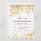 国素朴西部結婚の 招待状 (正面)