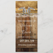 国素朴西部結婚発表 プログラム (正面)