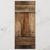 国素朴西部結婚発表 プログラム (裏面)