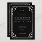 国素朴西部結婚詳細 招待状 (正面/裏面)