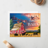 国素朴赤の動物舎 ノートカード (正面/裏面インサイチュ)