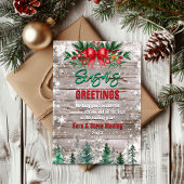 国素朴赤弓タイホリデークリスマス シーズンカード