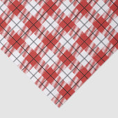 国素朴赤白と黒のフランネルパターン 薄葉紙 (詳細)