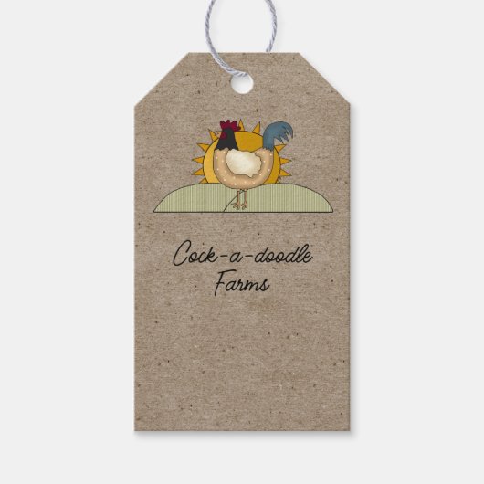 国素朴農産物製つるラベル ギフトタグ (正面)