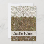 国素朴迷彩柄狩り結婚式招待状 招待状 (裏面)