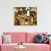 国素朴道の郵便箱 キャンバスプリント (インサイチュ (リビング))