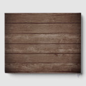 国素朴金ゴールドリーフ秋秋結婚の ゲストブック (裏面)