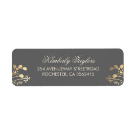 国素朴金ゴールド結婚の ラベル