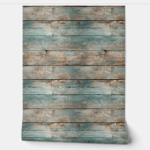 国素朴青擦り切れた木製フェンス板