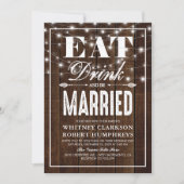 国素朴食べのドリンク結婚したとベ結婚ス 招待状 (正面)