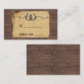 国素朴馬の結婚座席表 プレイスカード (正面/裏面)