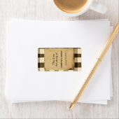 国素朴黒セピア結婚のリップバーム表示 ラベル (インサイチュ)