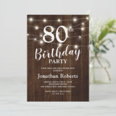 国素朴80th誕生日パーティー 招待状 (スタンド正面)