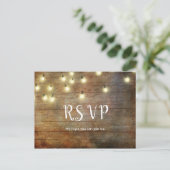 国素朴 |ヴィンテージ木材 |ブラウン ポストカード (スタンド正面)