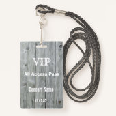 国素朴VIP All Access Pass Consertのバッジ バッジ (正面ランヤード)