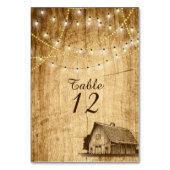 国結婚の結婚式の納屋の表番号 テーブルナンバー (正面)