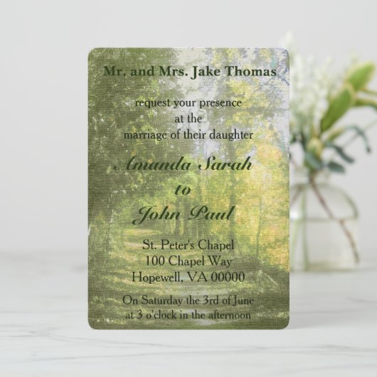 国結婚側 招待状 (スタンド正面)