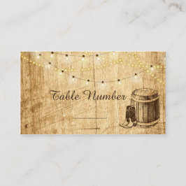 国結婚式のカードの護送 プレイスカード