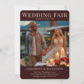 国結婚式の雑誌表紙 招待状 (正面)