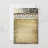 国結婚式のRSVPカード 出欠カード (裏面)