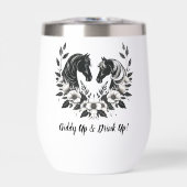 国結婚式 – ウマと花 (正面)