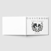 国結婚式 – ウマと花 ゲストブック (全面)