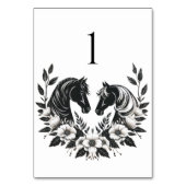 国結婚式 – ウマと花 テーブルナンバー (裏面)