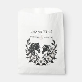 国結婚式 – ウマと花 フェイバーバッグ