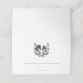 国結婚式 – ウマと花 プレイスカード (外部開封)