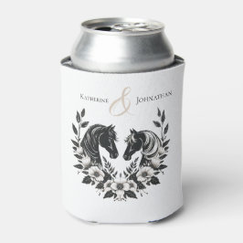 国結婚式 – ウマと花 缶クーラー