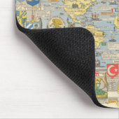 国統一されたの世界地図 マウスパッド (コーナー)