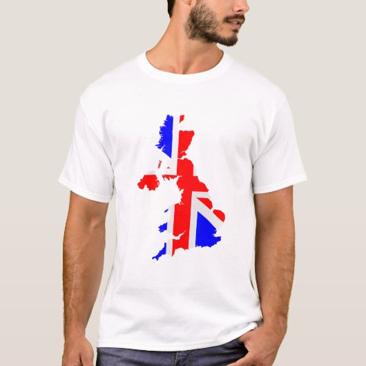 国統一されたの地図と国旗 Tシャツ (正面)