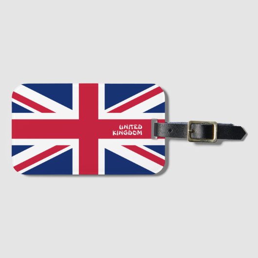 国統一された国旗の愛国心 ラゲッジタグ (正面横)