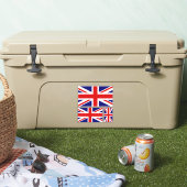 国統一された旗の輪郭 シール (クーラー)